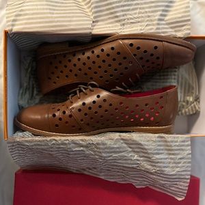 Kate Spade Like New Peekaboo Leather Loafers